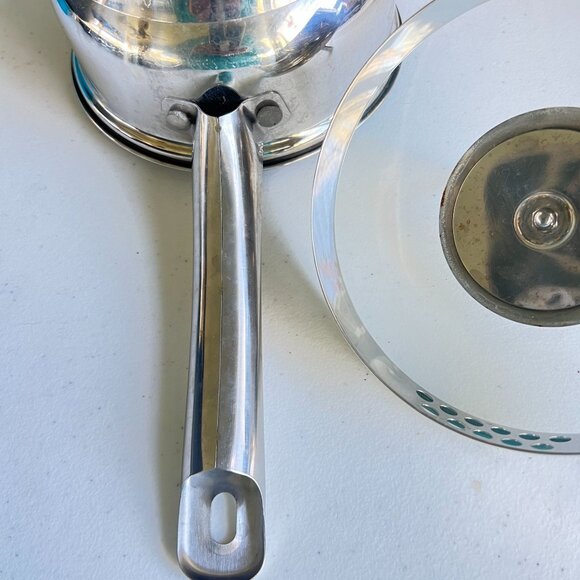 Ecolution Stainless Steel 1 Qt Saucepan With Glass Lid & Pour Spouts Pots & Pans - Picture 5 of 5